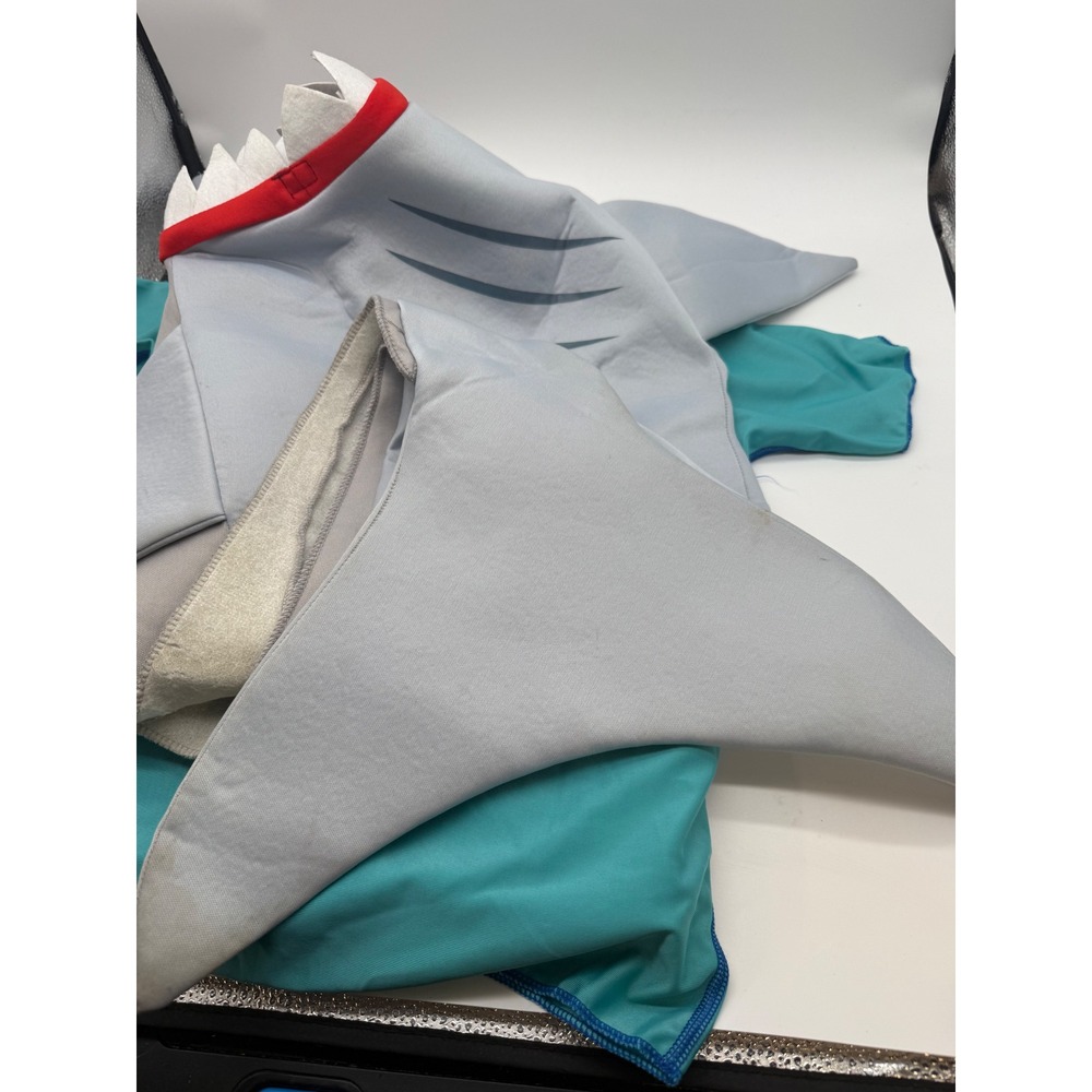Spirit Halloween Shark Bite Costume Child SM/MD 4-10 Foam Pullover SPOTS - Picture 12 of 16